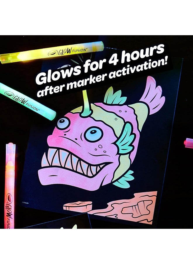 Crayola Glow Fusion, Marker Coloring Set, Deep Sea Creatures - Image 5