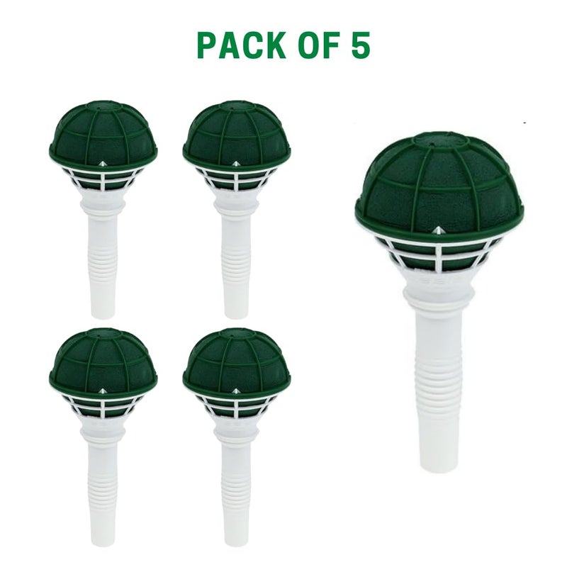 Oasis Pack of 5 Floral Foam Bouquet Holder – Green Dome-Shaped Wet Foam with Handle and Cage Support, 18 cm × 8 cm – Ideal for Bridal Bouquets, Floral Arrangements,Wedding Décor More - Image 2