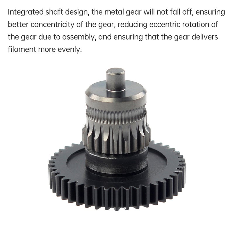 Hardened steel Integrated Shaf Gear Set for Sprite Extruder Wear-resistant and Corrosion-resistant Nano-coating Surface High Temperature Resistance Filament Feeding Extruder Gear Kit Compatible with - Image 4