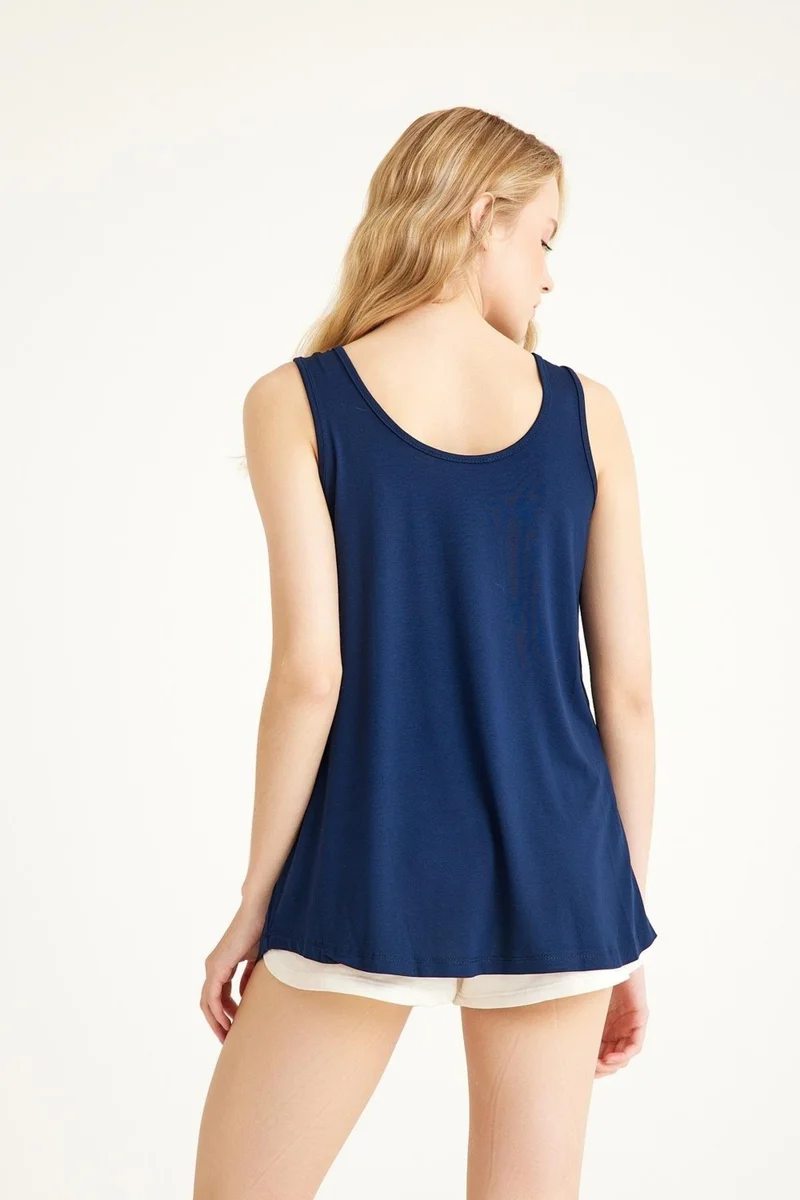Cotenconcept Thick Strap Basic Cotton Undershirt T-Shirt