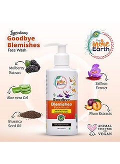 Goodbye Blemish (Vitamin C) Facewash With Saffron Plum & Mulberry Extract (200Ml) Removes Blemishes Uneven Skin Tone Acne Marks. Gives Spotless And Brighter Skin Tone - pzsku/ZB98C1123EBCD8658E0B5Z/45/_/1658555435/52ece799-0a6a-469e-ba58-7865064921d5