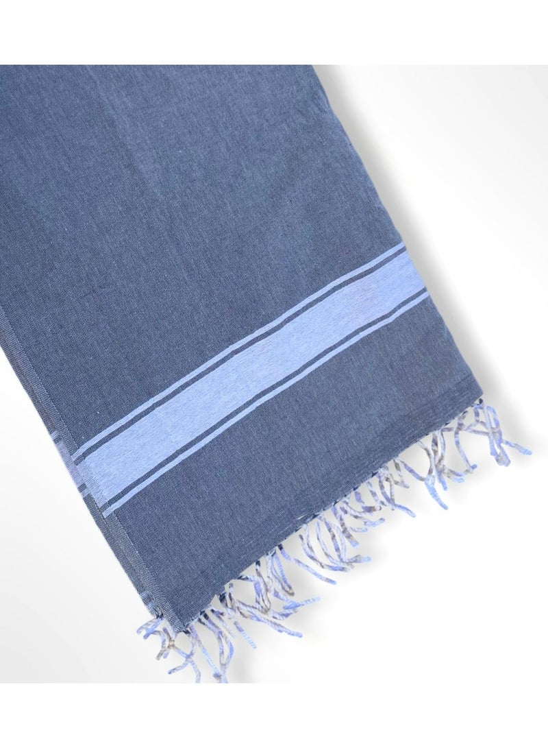Nautical Charm Beach Towel  Grey - Image 1