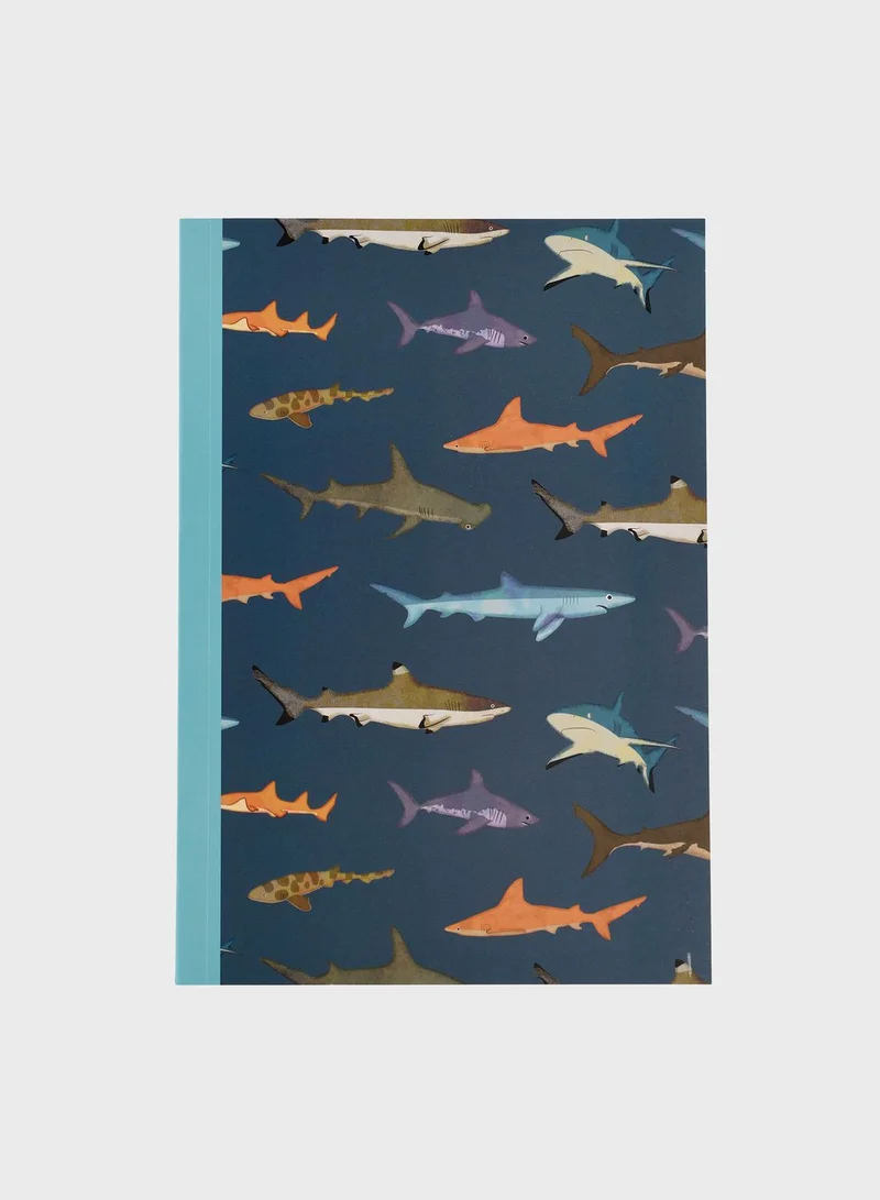 Rex London Sharks A5 Notebook
