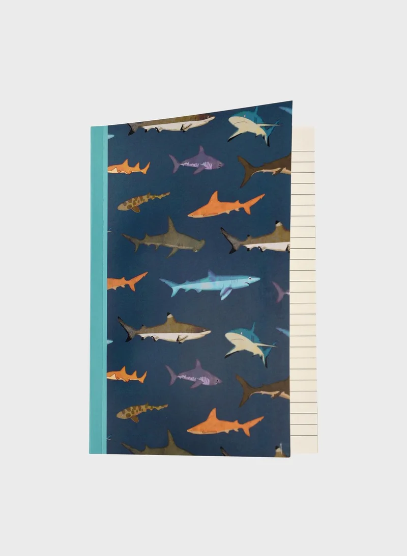 Rex London Sharks A5 Notebook