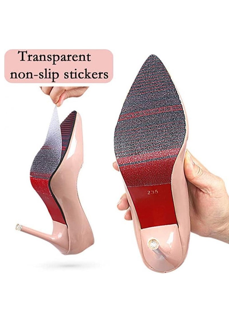 RATSAW - Sole Protector 10 100 CM Anti Slip Shoe Sole Protectors Self Adhesive Sole Stickers for High Heel Shoes Red Bottoms Protector Sole Stickers for Sneakers Sole Guard Shoes Bottom Protector Clear - Image 1