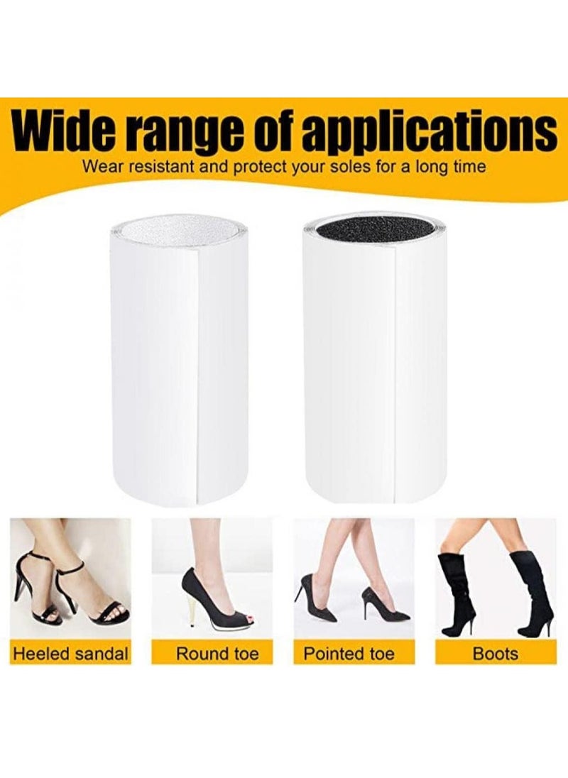 RATSAW - Sole Protector 10 100 CM Anti Slip Shoe Sole Protectors Self Adhesive Sole Stickers for High Heel Shoes Red Bottoms Protector Sole Stickers for Sneakers Sole Guard Shoes Bottom Protector Clear - Image 1