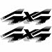 EmbRoom 2Pc 4x4 Off Road Decal Vinyl Stickers Fit for 1992 to 1996 Fits FSeries 250 350 Truck Black - Image 2