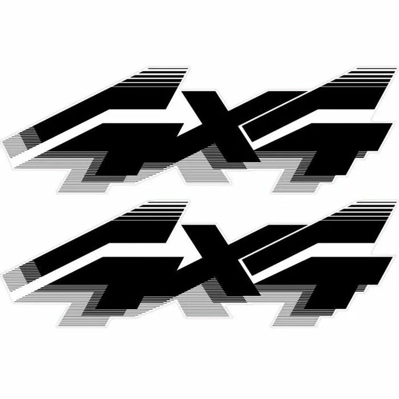 EmbRoom 2Pc 4x4 Off Road Decal Vinyl Stickers Fit for 1992 to 1996 Fits FSeries 250 350 Truck Black - Image 3