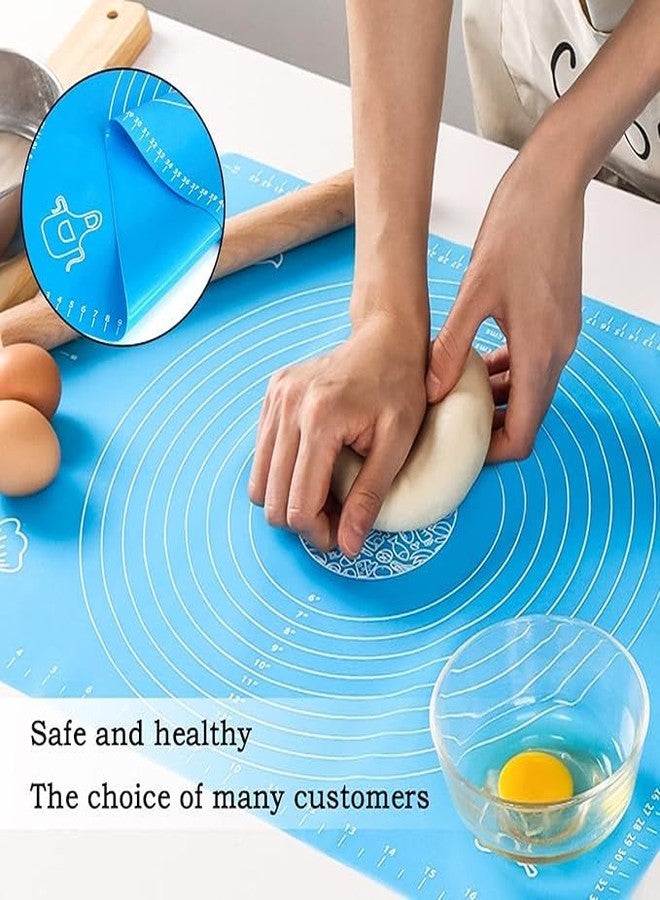TRYV Silicone Baking Roti Atta Mat(50x40cm) – Reusable Non-Stick Chapati Atta Kneading & Rolling Mat, Stretchable, Easy-Clean, Ideal for Multipurpose Roti, Fondant, Pizza & Pastry – Home & Kitchen - Image 2