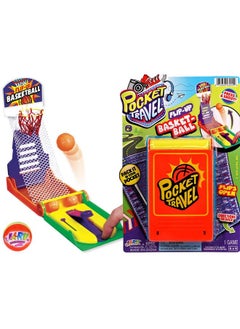 Ja-Ru JA-RU Mini Basketball Game (1 Unit) Portable Hoop Shooting Sports Travel Toys for Kids. Tabletop & Office Desktop Handheld Accessory. Arcade Party Favors. 3255-1  - Image 1