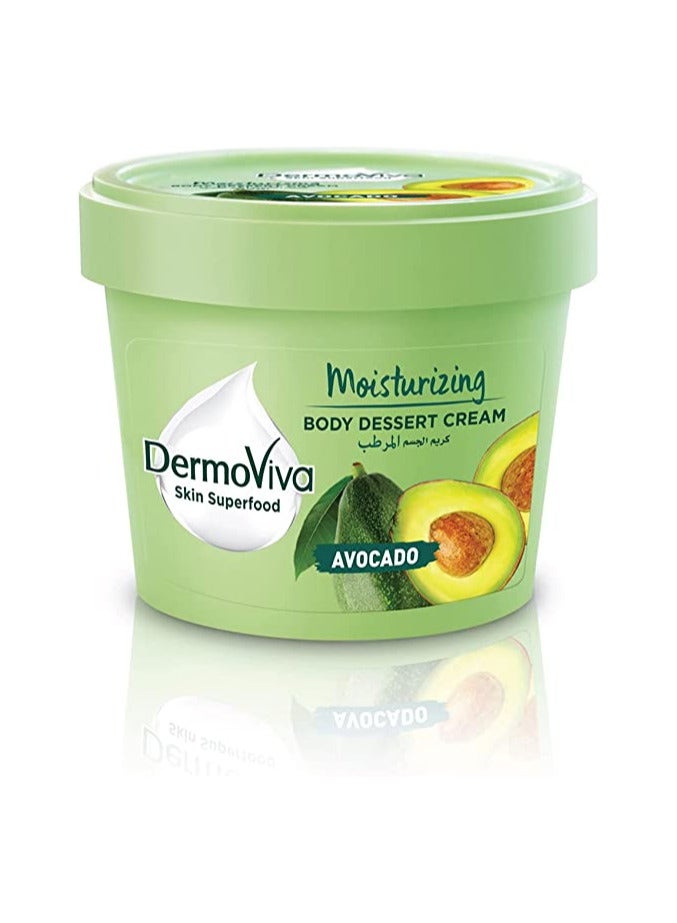 DermoViva Moisturizing Body Dessert Avocado Cream-140ml - Image 1