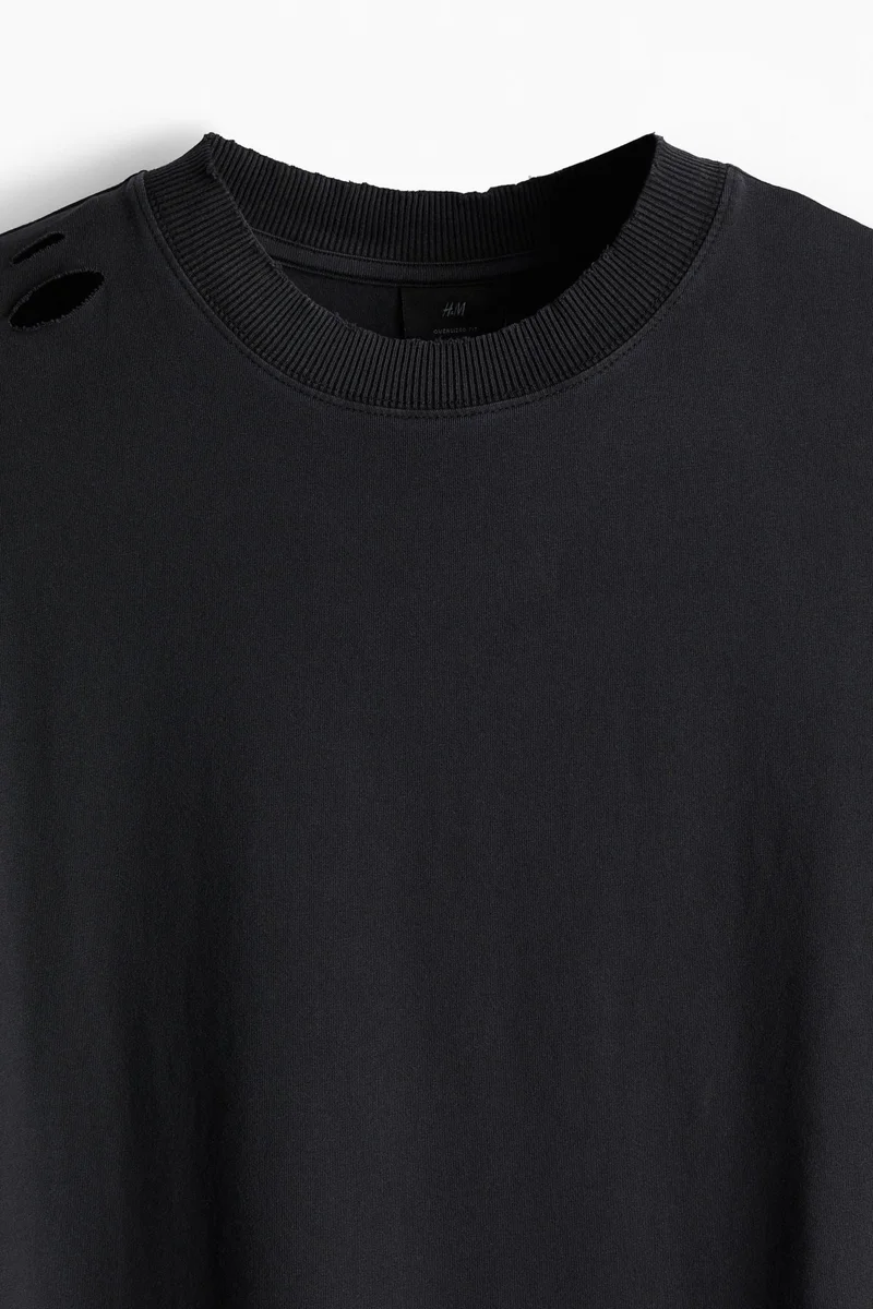 اتش اند ام تي-شيرت بقصّة فضفاضة