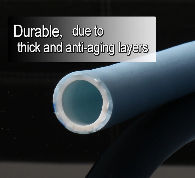 Atlantic Female to Female Heavy Duty Garden Hose 5 ft x 5/8 inch Blue, Short Connection Leader Hose. - Image 2