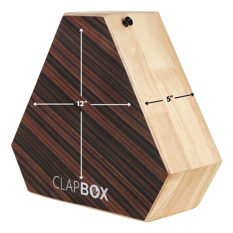 Clapbox كاخون سفر (ذو جانبين)، سنير، بونغو - خشب مطاطي مع حقيبة حمل - Image 3