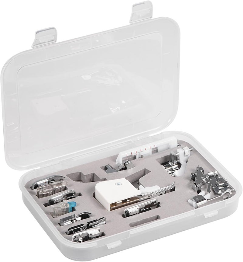 Pwshymi 15Pcs Durable Sewing Presser Foot Set for, Easy to Install and Organize Accessories Kit for Sewing Work - Image 3
