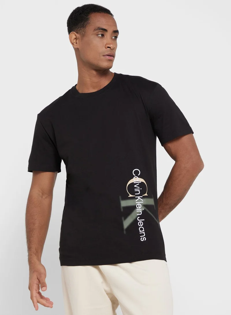Calvin Klein Jeans Mono Logo Crew Neck T-Shirt