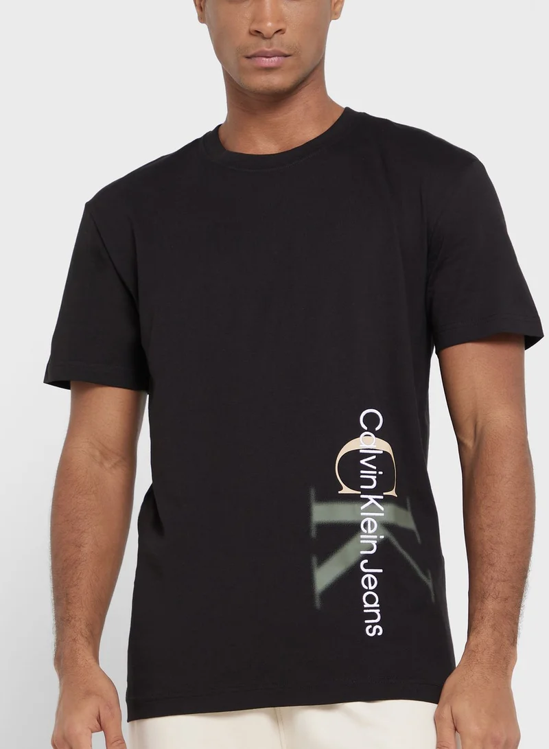Calvin Klein Jeans Mono Logo Crew Neck T-Shirt