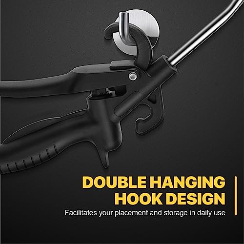 SARDVISA High Volume Air Blow Gun with Rubber Guard Air Flow Nozzle, Industrial Household Air Blower Gun Angle Bent Jet Nozzle, Air Gun for Compressor Pneumatic Tool for Dust Cleaning Car Detailing - Image 4
