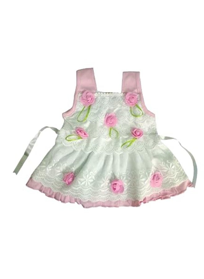 JUSTLIST 100% Cotton Frock for Baby Girl/Summer Clothes/Dress for Baby Girl/New Born/Infant Wear/for Baby Girls Pink - Image 2