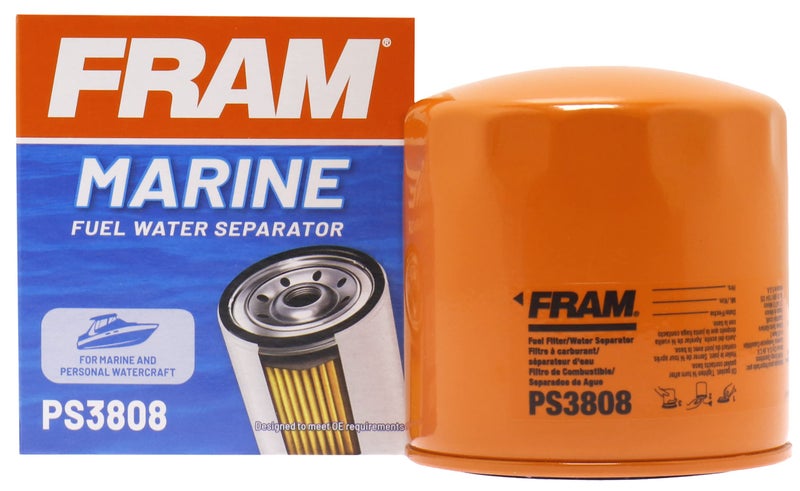 FRAM PS3808 Spin-On Fuel Water Separator Filter for Select Model - Image 1