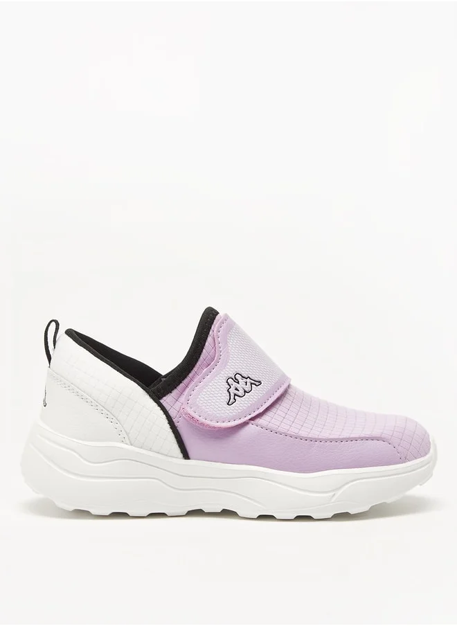 كابا Girls' Checked Sports Shoes with Hook and Loop Closure