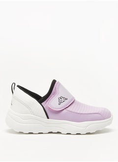 Kappa Girls' Checked Sports Shoes with Hook and Loop Closure  - Image 3