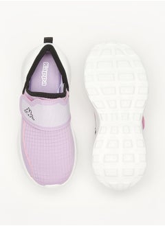 Kappa Girls' Checked Sports Shoes with Hook and Loop Closure  - Image 4