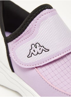 Kappa Girls' Checked Sports Shoes with Hook and Loop Closure  - Image 5