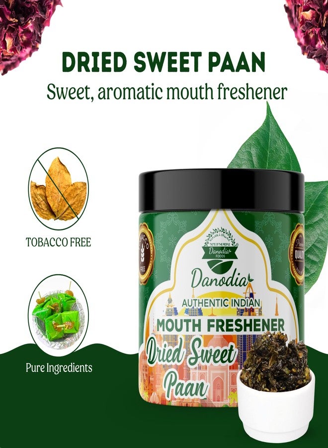 Danodia Foods دانونديا فودز بان حلو مجفف 100 جرام (3.53 أونصة) - معطر فم هندي أصلي (موخواس)، تمر مجفف • ورد • شمر، خالي من التبغ، خالي من الكحول، كيس قابل لإعادة الإغلاق - Image 2