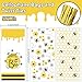 Whaline 150Pcs Spring Bee Party Cello Bags 3 Design Honey Bee Cellophane Bags with Gold Twist Tie Cute Plastic Party Candy Goodie Treat Bags for Birthday Baby Shower Party Favor Supplies - Image 4