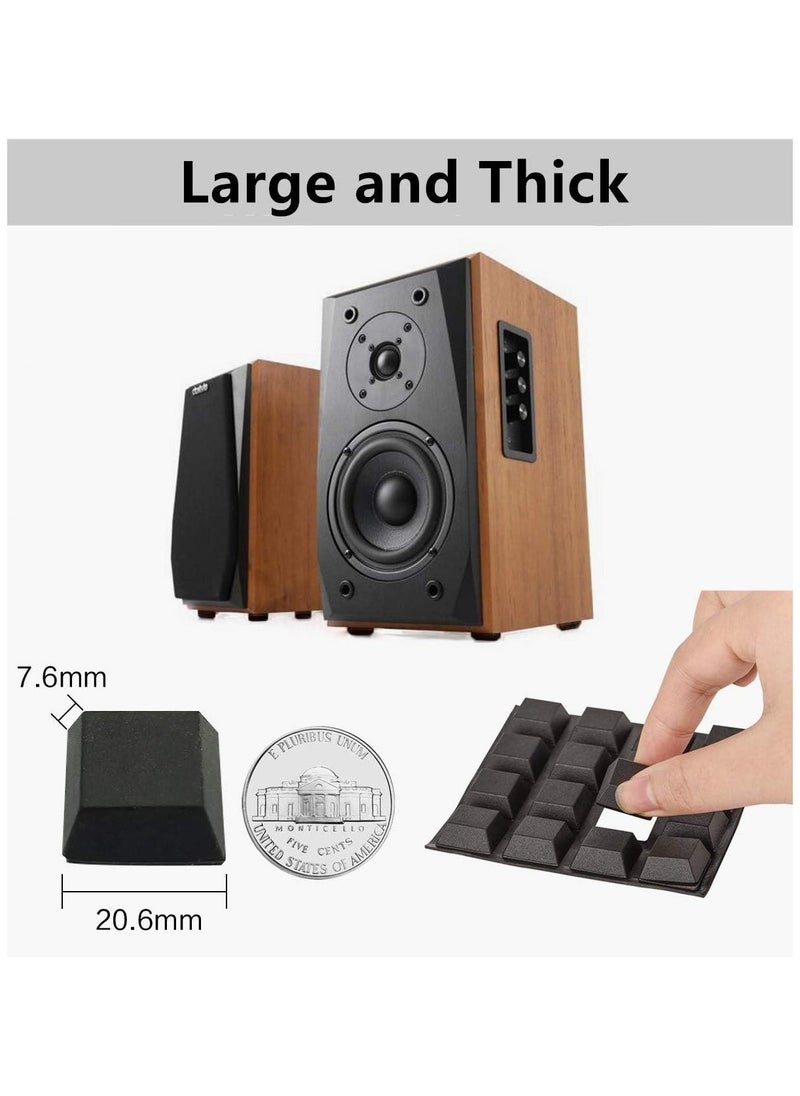 64Pcs Rubber Feet for Electronics Adhesive Rubber Feet Black Rubber Feet Adhesive Stick on Rubber Feet Rubber Bumpers Self Adhesive Self Stick Bumper Pads for Electronics Speakers Laptop - Image 4