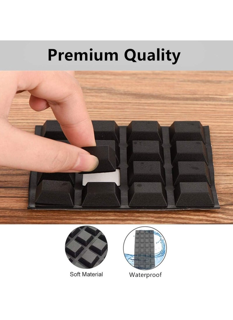 64Pcs Rubber Feet for Electronics Adhesive Rubber Feet Black Rubber Feet Adhesive Stick on Rubber Feet Rubber Bumpers Self Adhesive Self Stick Bumper Pads for Electronics Speakers Laptop - Image 5