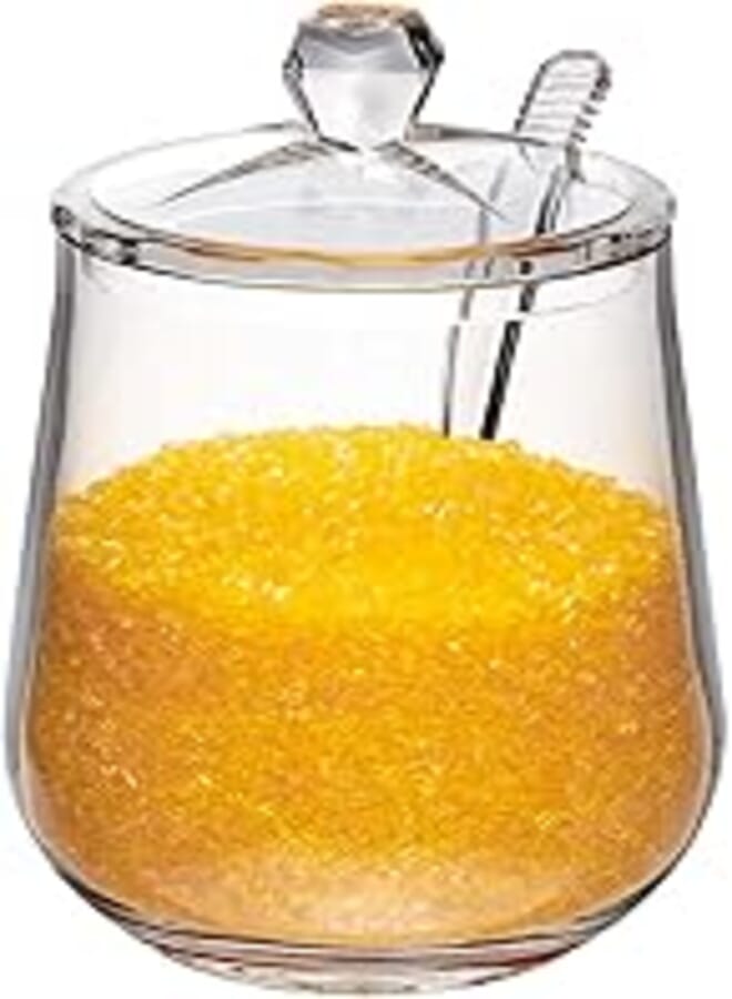 Hec BS-22-C Acrylic Sugar Jar with Spoon