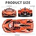 RZAPE Spray Project EVO Toy Cars 124 Diecast Cars Metal Car Carros De ColeccionModel Car Kits for Adults and BoysPull Back Car with Lights and SoundsSpray Toy Cars for Boys Age 312Orange - Image 4