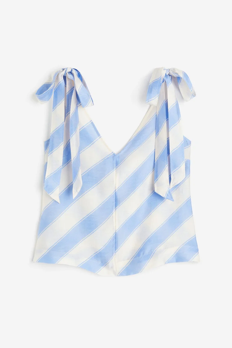 اتش اند ام بلوزة بأربطة