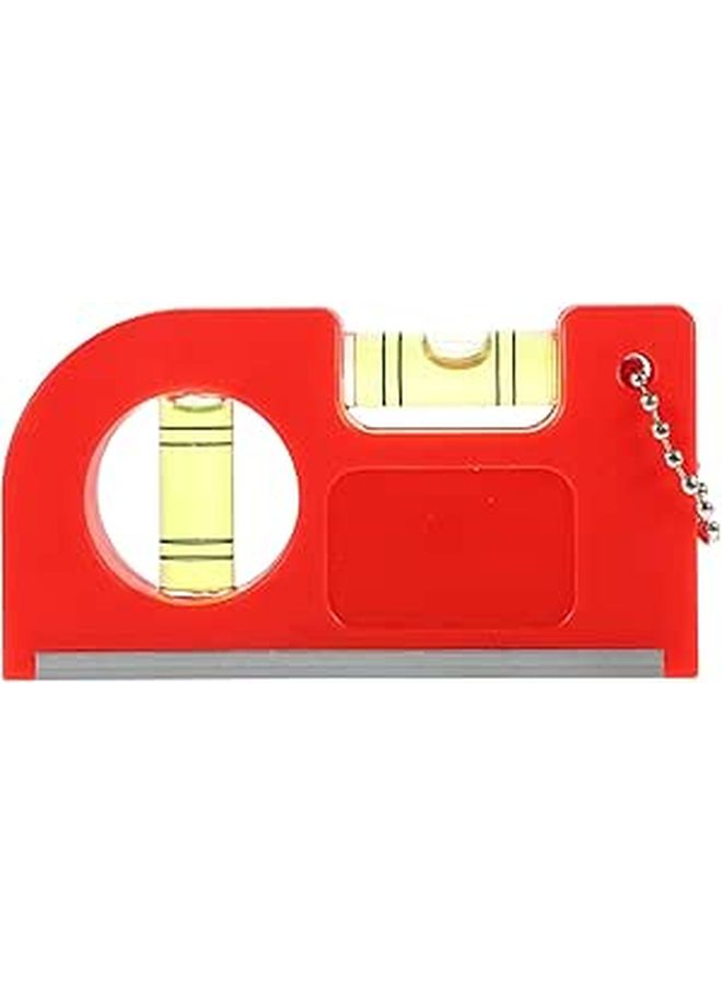 Red Hanging Bubble String Line Level Tool for Layout Brick Floor Fence Slope Measuring - Image 1