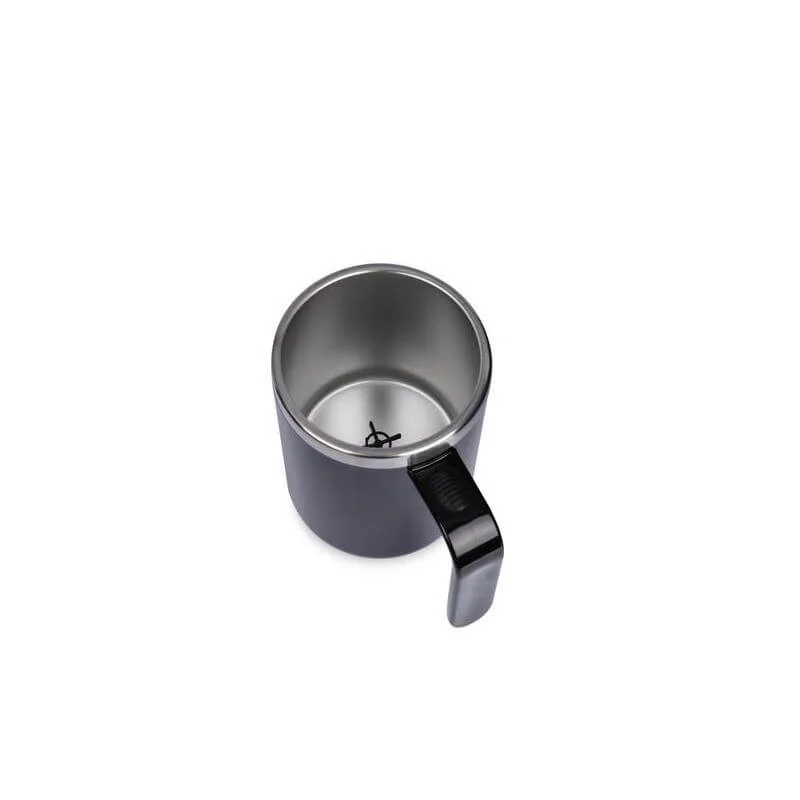 Hans Larsen black Hans Larsen CAFFE Auto-Stirring Coffee Mug – 400 ml Stainless Steel Inner Wall, Durable Outer Shell, One-Button Self-Stirring Travel Mug with Included AAA Batteries (Black)  | Best Price UAE