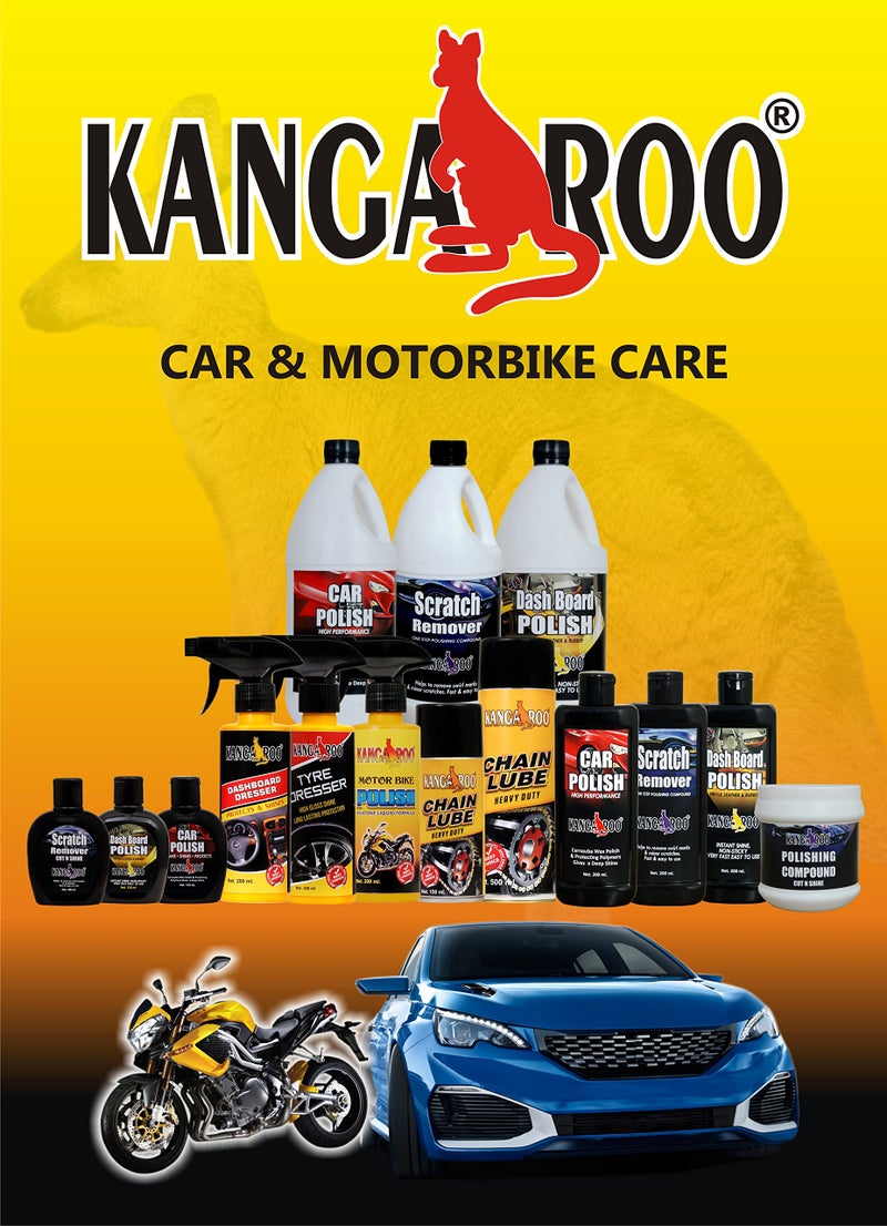 Kangaroo Chain Lube & Cleaner Kit 150ml with Brush Combo | Bike & Motorcycle Maintenance Set | Anti-Rust, Dirt Removal & Smooth Ride Solution | All Weather Solution - Image 3