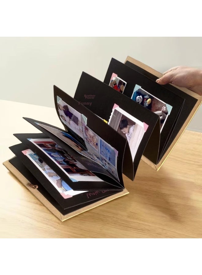 Jiamo Accordion Photo Al, 3d Book, Foldable Diy Handmade, Adhesive Photo Al, For Lovers, Couples, Birthday Gifts, Boyfriend, Girlfriend, Valentine's Day, Back-to Season Gifts, Present For Teachers - Image 2
