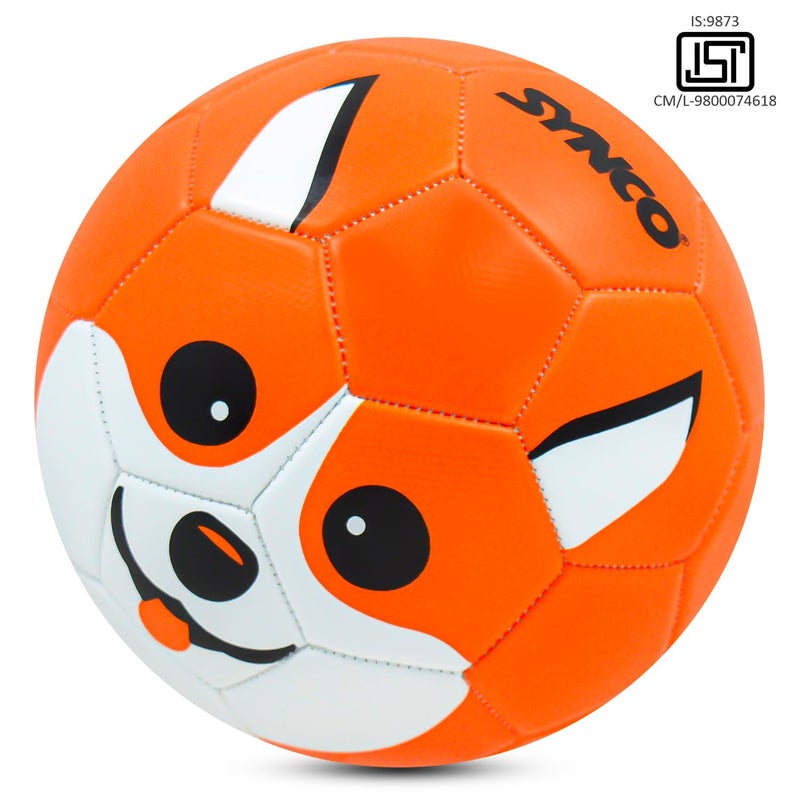 synco Kids Football | Soft PVC Football | Kids Toy Ball for Indoor & Outdoor Gameplay | BIS Approved | Educational Ball | Size-3 (Puppy, 3) - Image 2