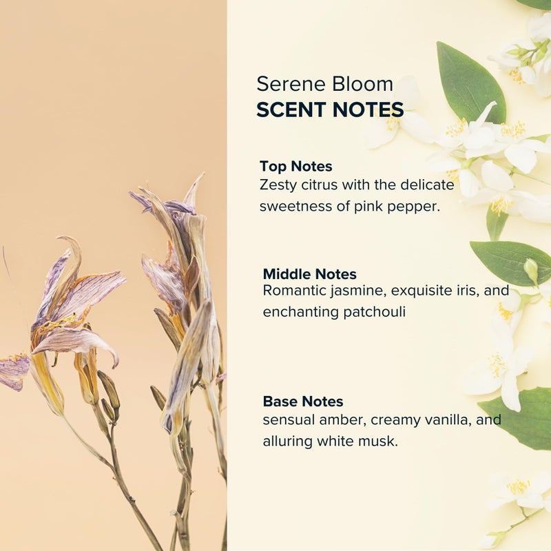 Anthology Serene Bloom Roll on Perfume Oil for Women 0.3oz 9 ML | Citrus, Vanilla, Pink Pepper, Jasmine & Iris Notes | Travel size Rollerball - Image 3