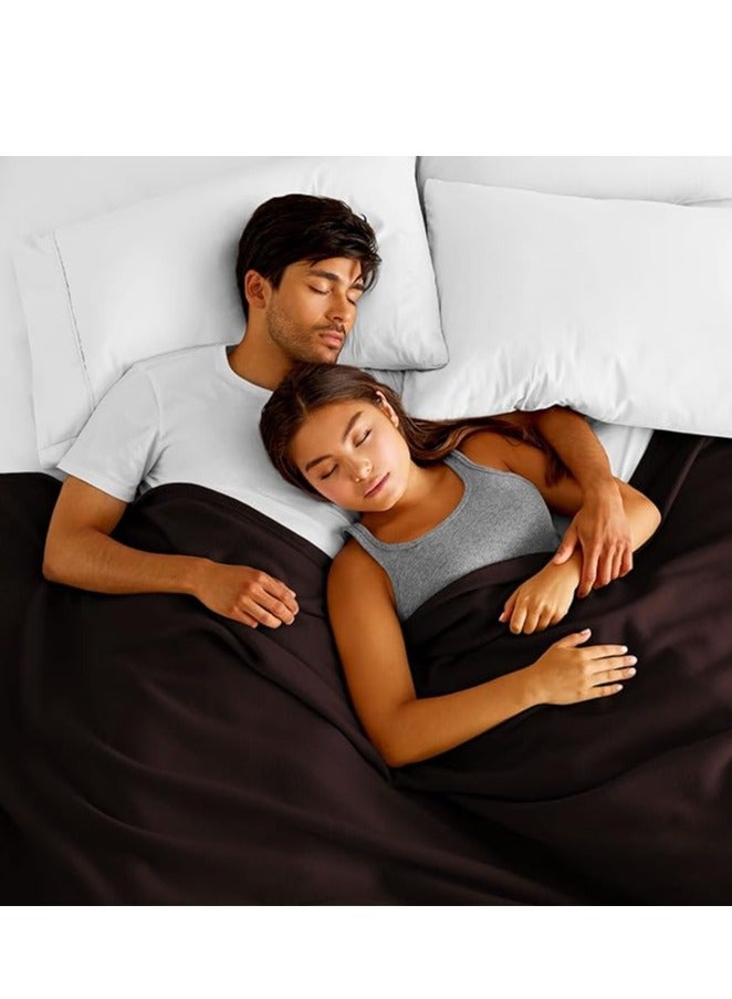 BSB BSB HOME® 220 GSM Premium Plush Single Blanket for Bed, Sofa, Couch, Travel and Camping AC Blanket | 150 x 220 CM | Brown | SOLID POLO BLANKET  - Image 4