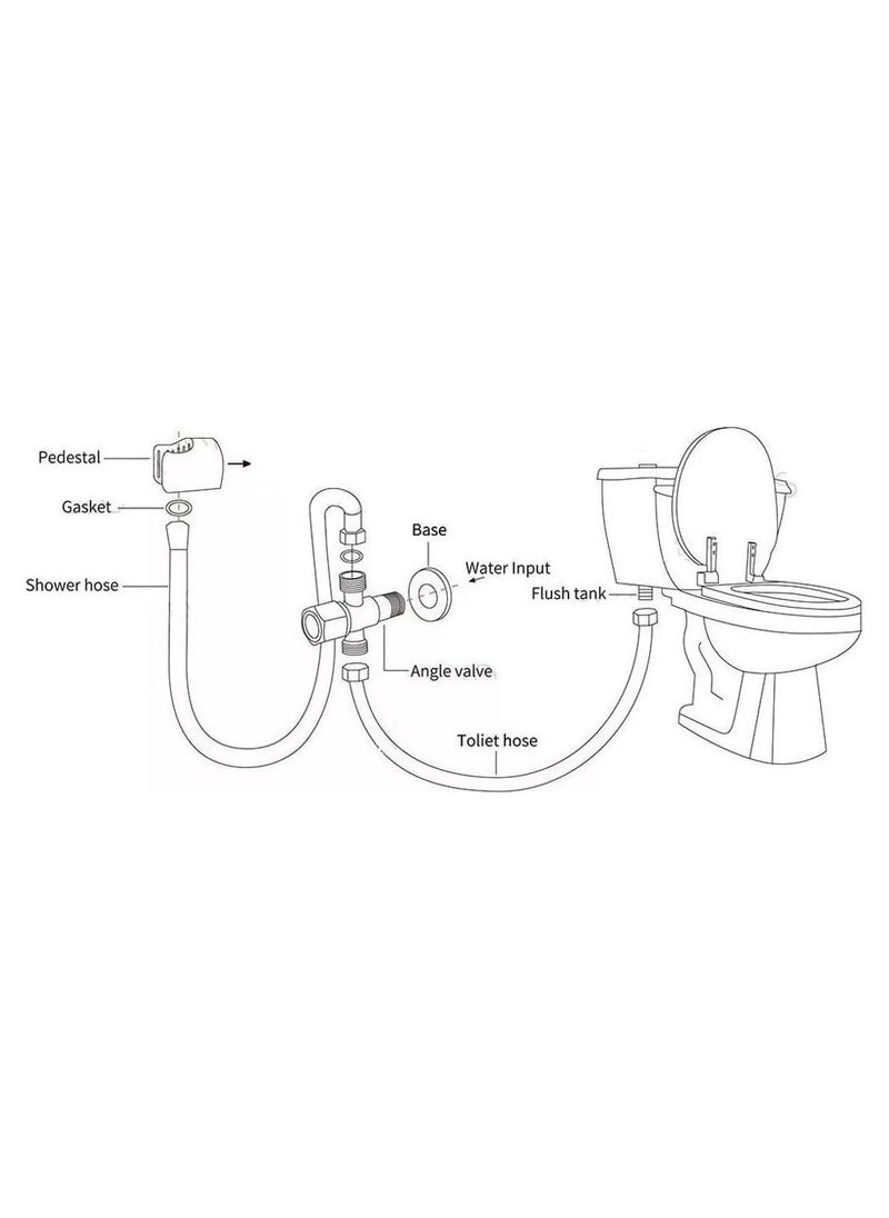 Generic - Bathroom bidet and corner valve with 2 outlets - Image 1