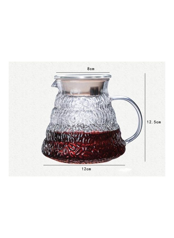 NIBEMINENT Pour Over Coffee Maker Clear 600ml - Image 5