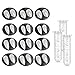 Tavery 12 Pairs Vampire Teeth for Cosplay4 Size Fake Fangs with 3 Tube Solid Adhesive for Halloween Props Anime Party Dress Up Costume Masquerade Accessory Gift for Christmas Party - Image 2