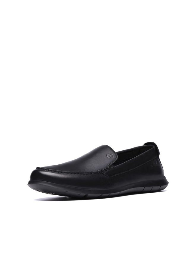 clarks حذاء لوفر للرجال فليكسواي، أسود ناعم، 39 EU - Image 1