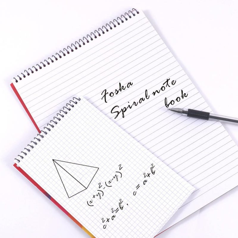 FOSKA 5x8" Spiral Notebook - 50 Sheets - Image 3