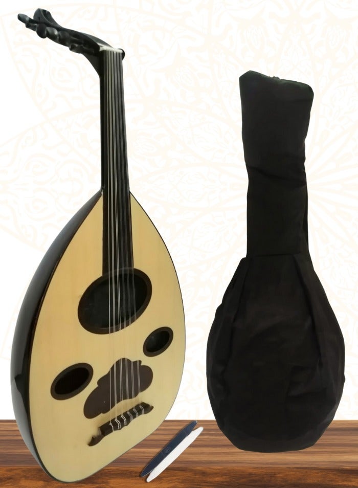 موسيقى الكرز عود موسيقي لوكس بأصابع الابنوس مع شنطة وريشة - Image 1