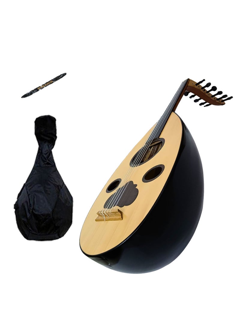 موسيقى الكرز عود موسيقي لوكس بأصابع الابنوس مع شنطة وريشة - Image 3