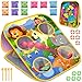 HelloJoy Bean Bag Toss Game for Kids Cornhole Board Outdoor Toys for Toddlers Party Activities Carnival Outside Yard Backyard Beach Lawn Games Toy for Kid Boys Girls Age 3 4 5 6 7 8 Year Old Birthday Gifts - Image 3